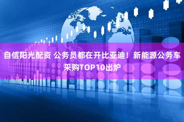 自信阳光配资 公务员都在开比亚迪！新能源公务车采购TOP10出炉